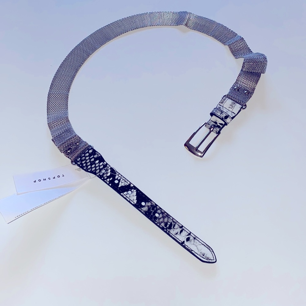Snake and metal Topshop belt